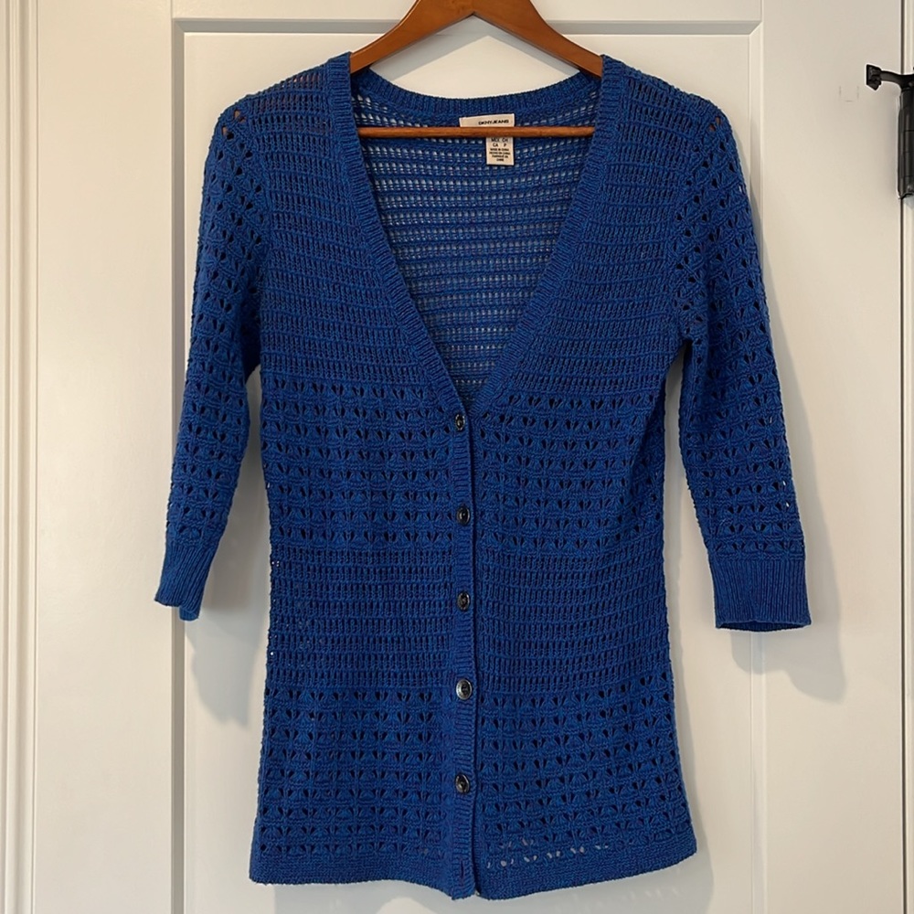 DKNY Open Knit Cardigan